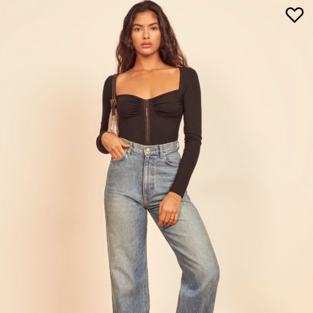 NWT Reformation Hook & Eye Corset Top (Sz L)